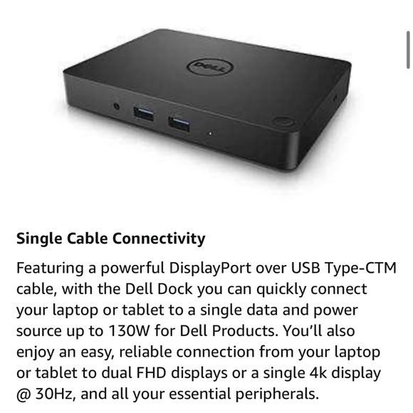 Dell Dock with 180W Adapter (4W2HW) - Picture 1 of 8